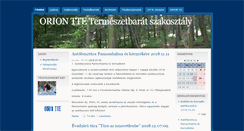 Desktop Screenshot of oriontte.hu